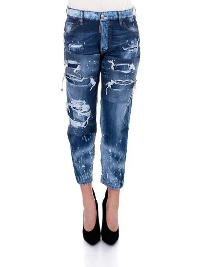 DSQUARED2 Tomboy patchwork distressed jeans