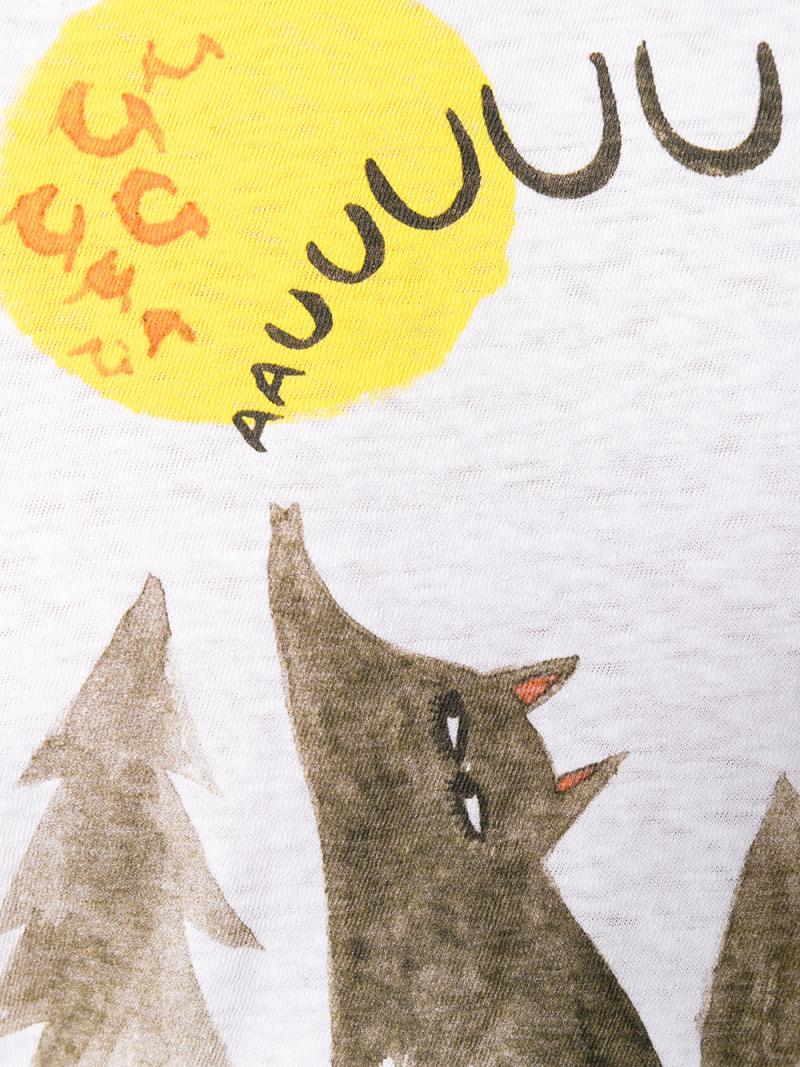 DSQUARED2 logo wolf print T-shirt