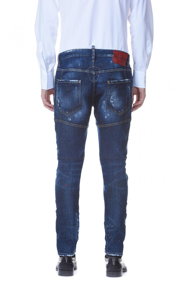 DSQUARED2 DENIM TIDY BIKER JEAN  COTTON JEANS