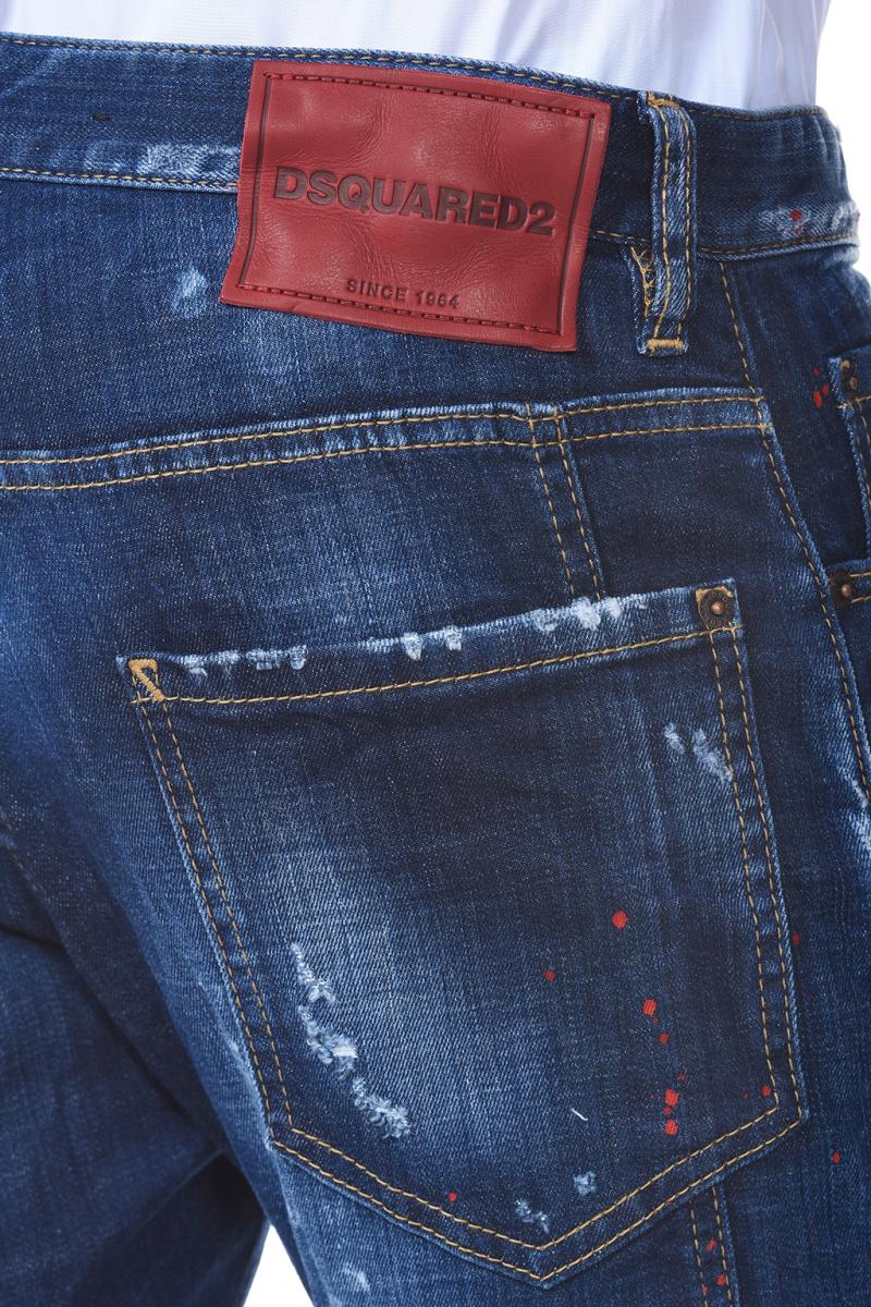 DSQUARED2 DENIM TIDY BIKER JEAN  COTTON JEANS