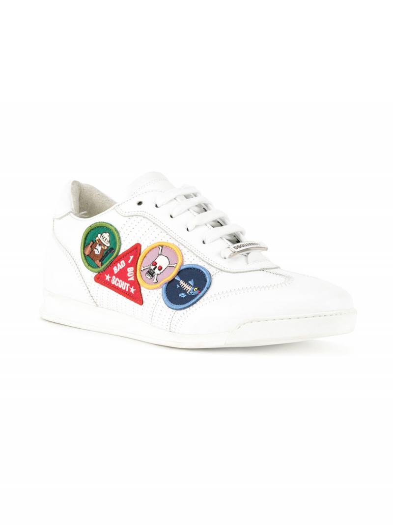 DSQUARED2 SNEAKERS patch detailed sneakers