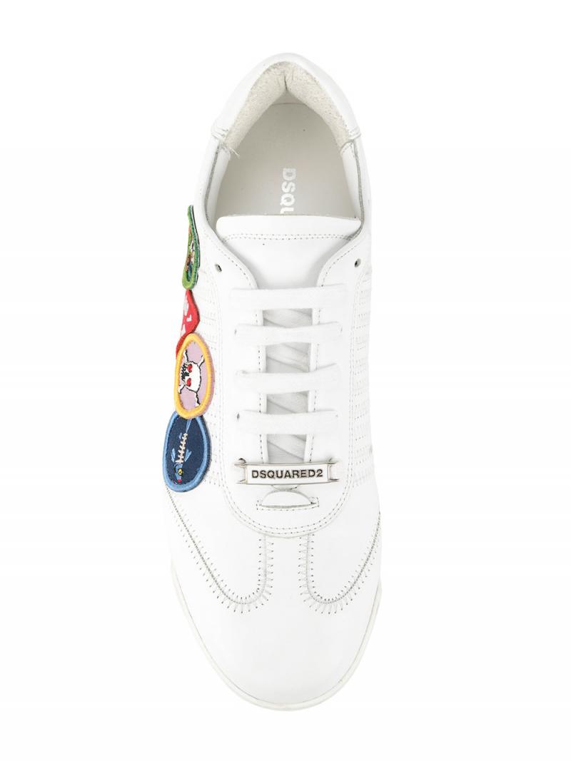 DSQUARED2 SNEAKERS patch detailed sneakers