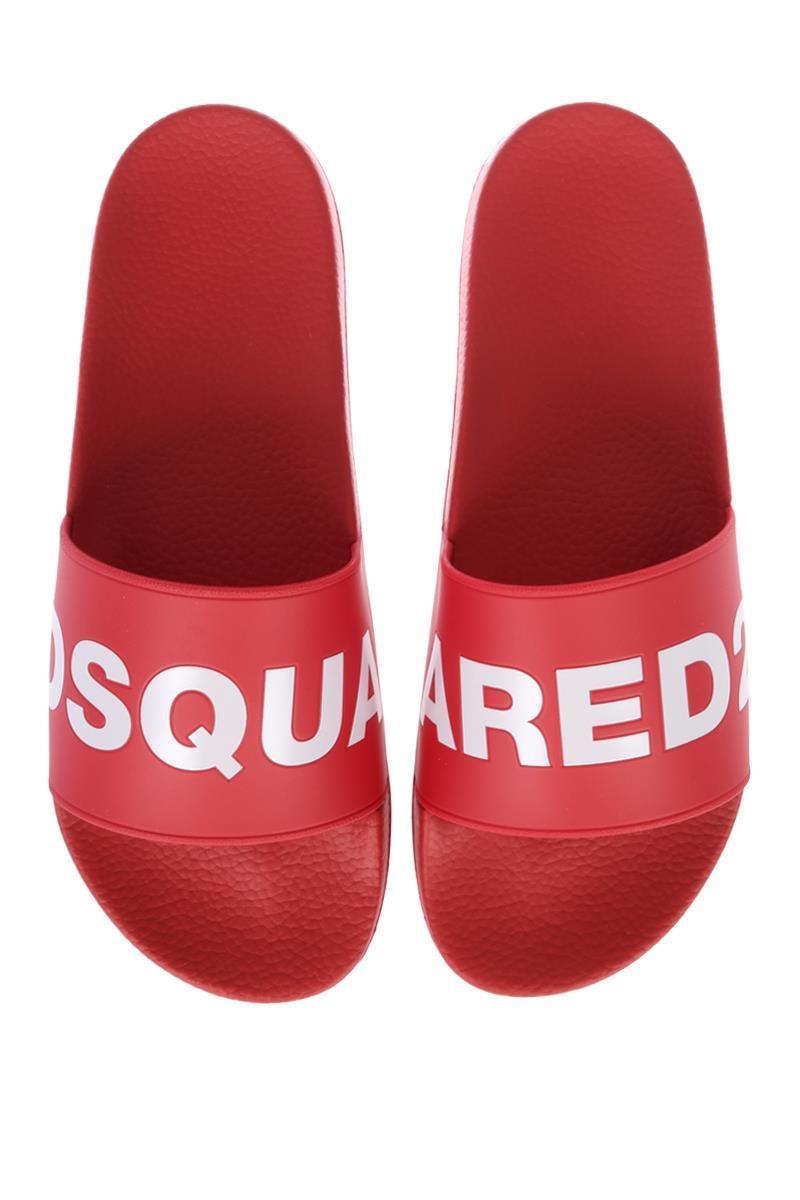 DSQUARED2 logoed slide sandals