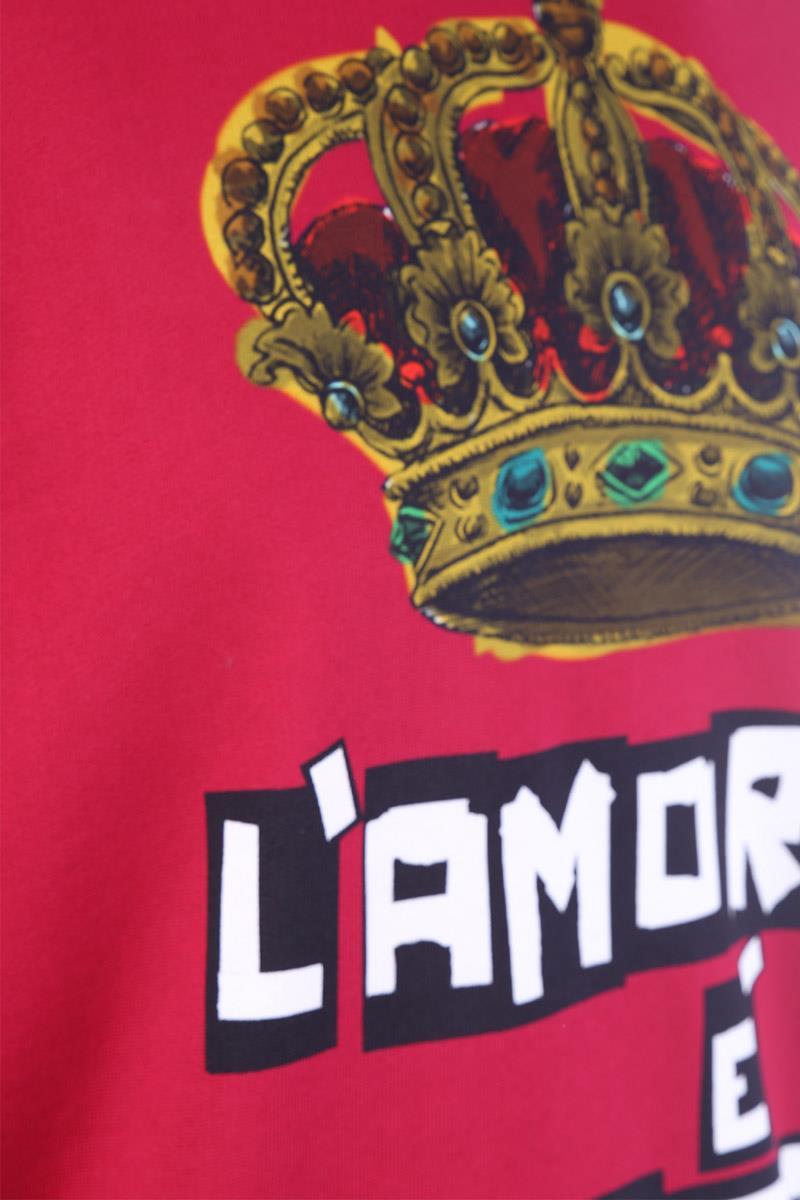 DOLCE&GABBANA L'Amore è Bellezza print cotton sweatshirt