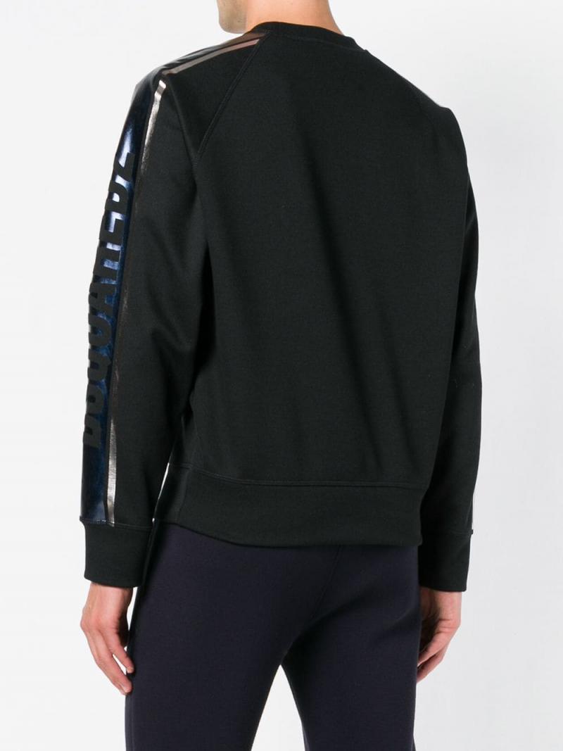 DSQUARED2 logo stripe sweatshirt