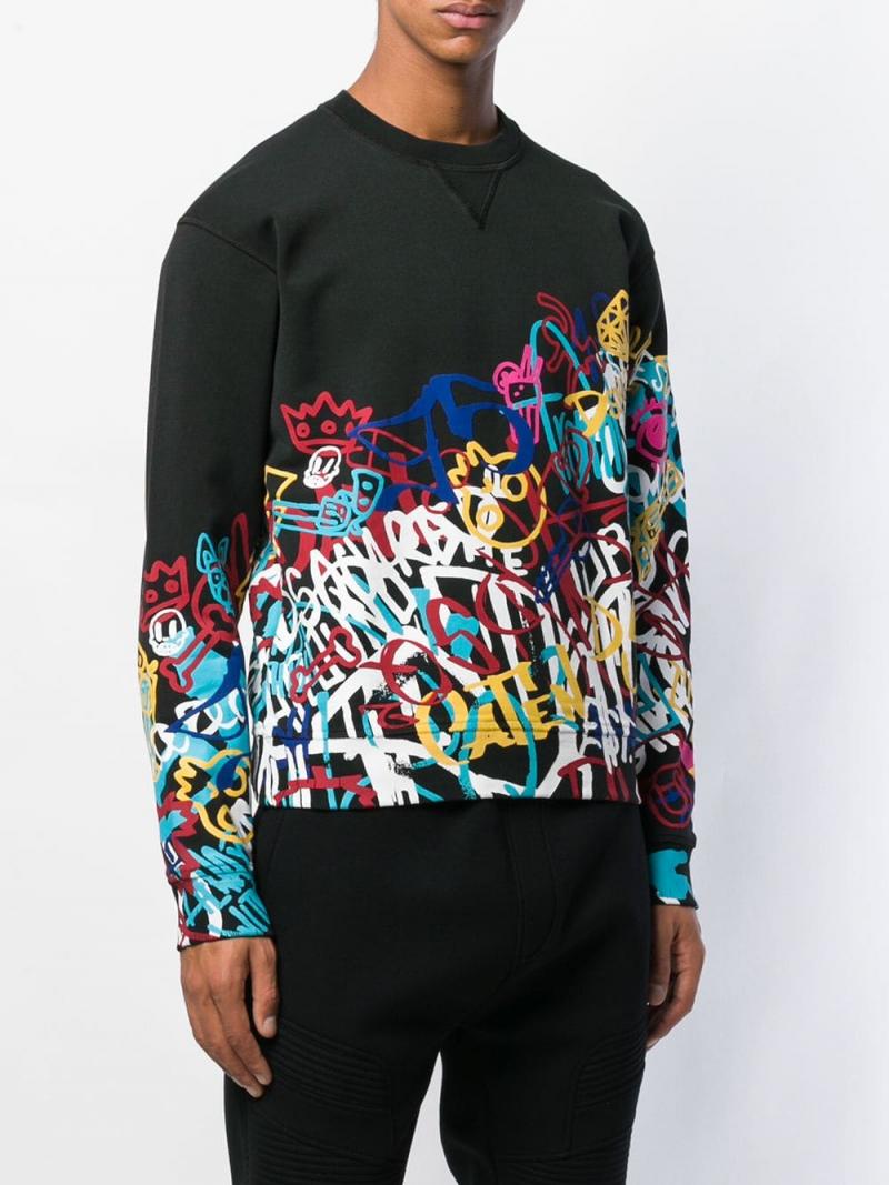 DSQUARED2 printed crew neck sweatshirt