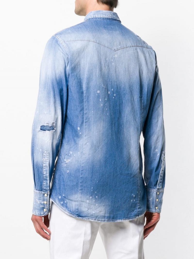 DSQUARED2 distressed denim shirt