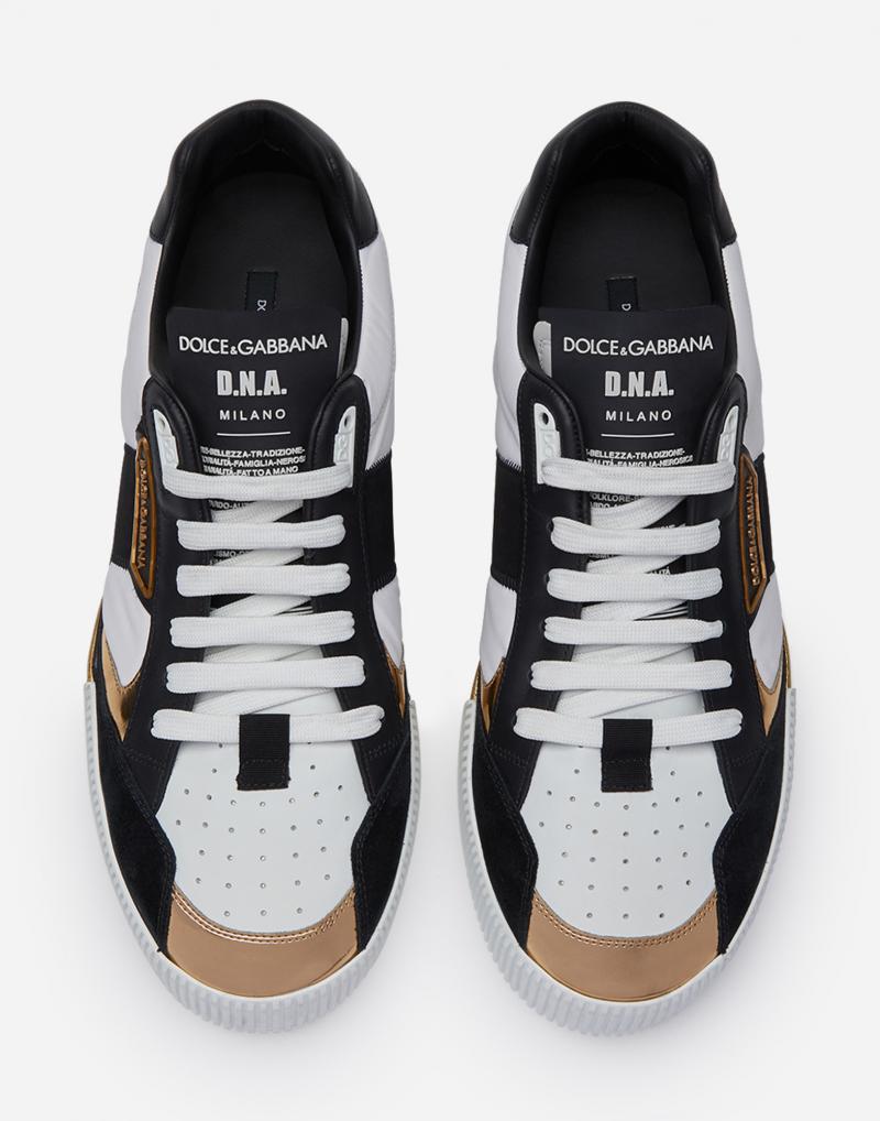 MIAMI SNEAKERS IN NAPPA CALFSKIN AND MIRRORED CALFSKIN