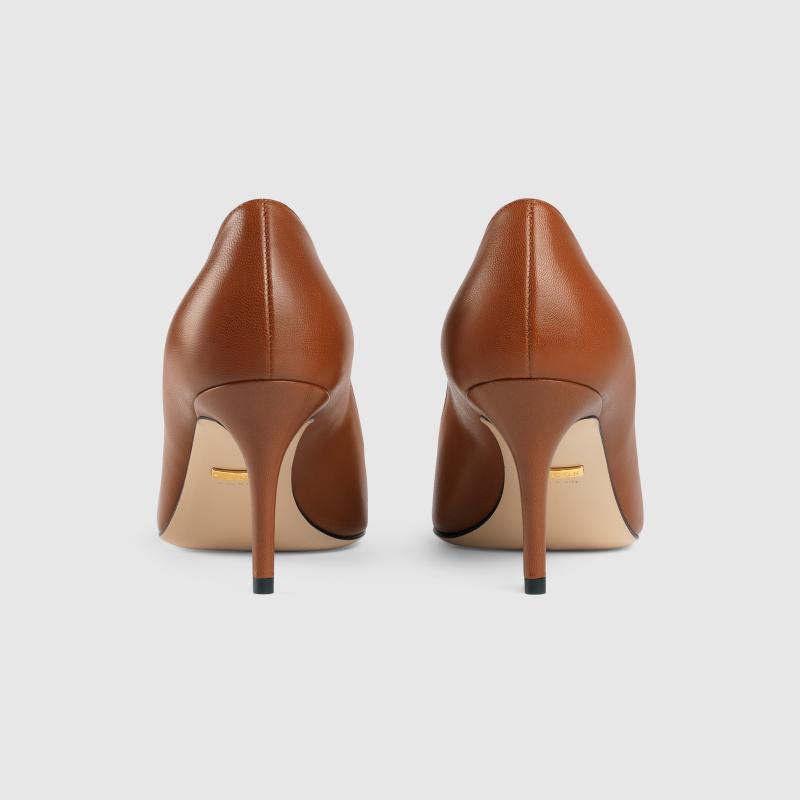 GUCCI Zumi mid-heel leather pump