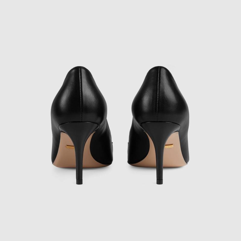 GUCCI Zumi mid-heel leather pump