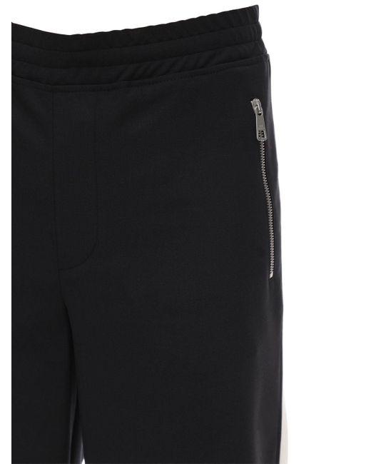 NEIL BARETT JOGGING WOOL BLEND GABARDINE PANTS