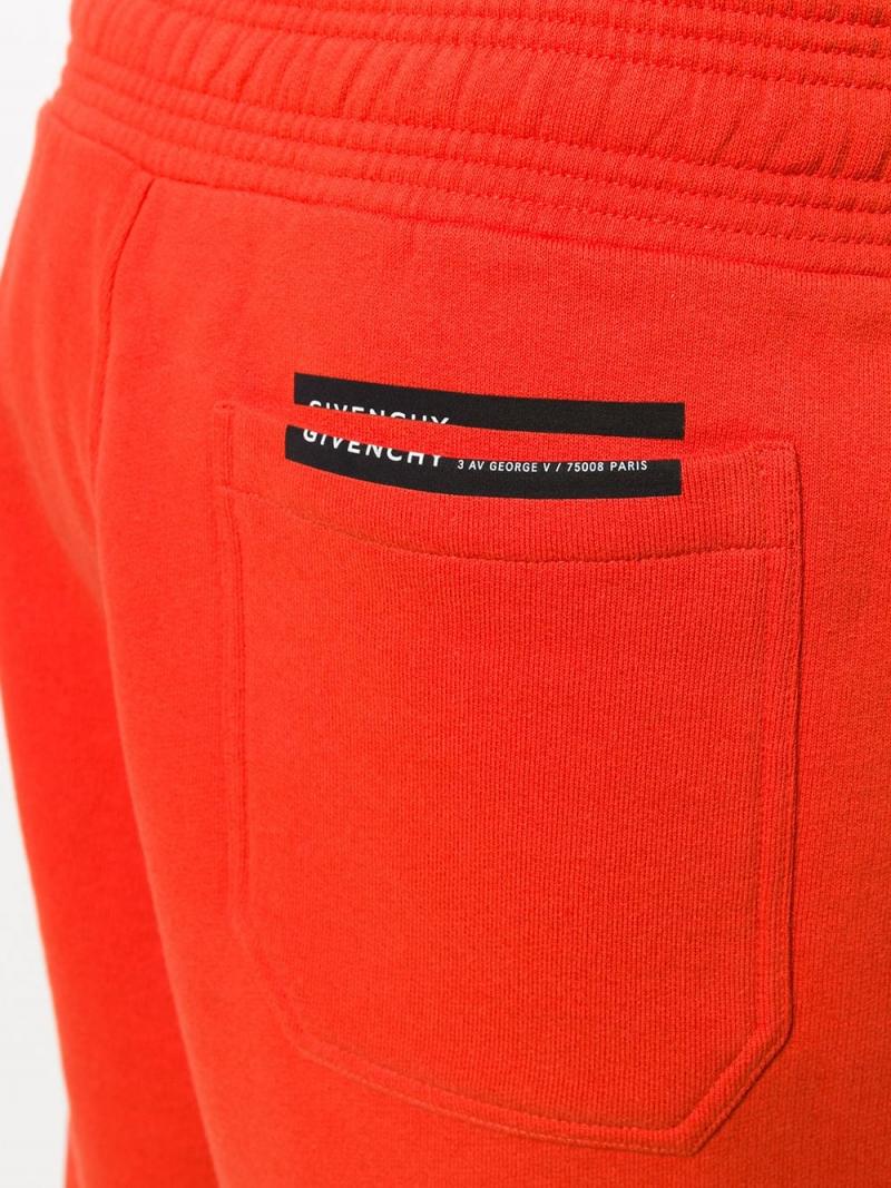 GIVENCHY split patch logo track shorts