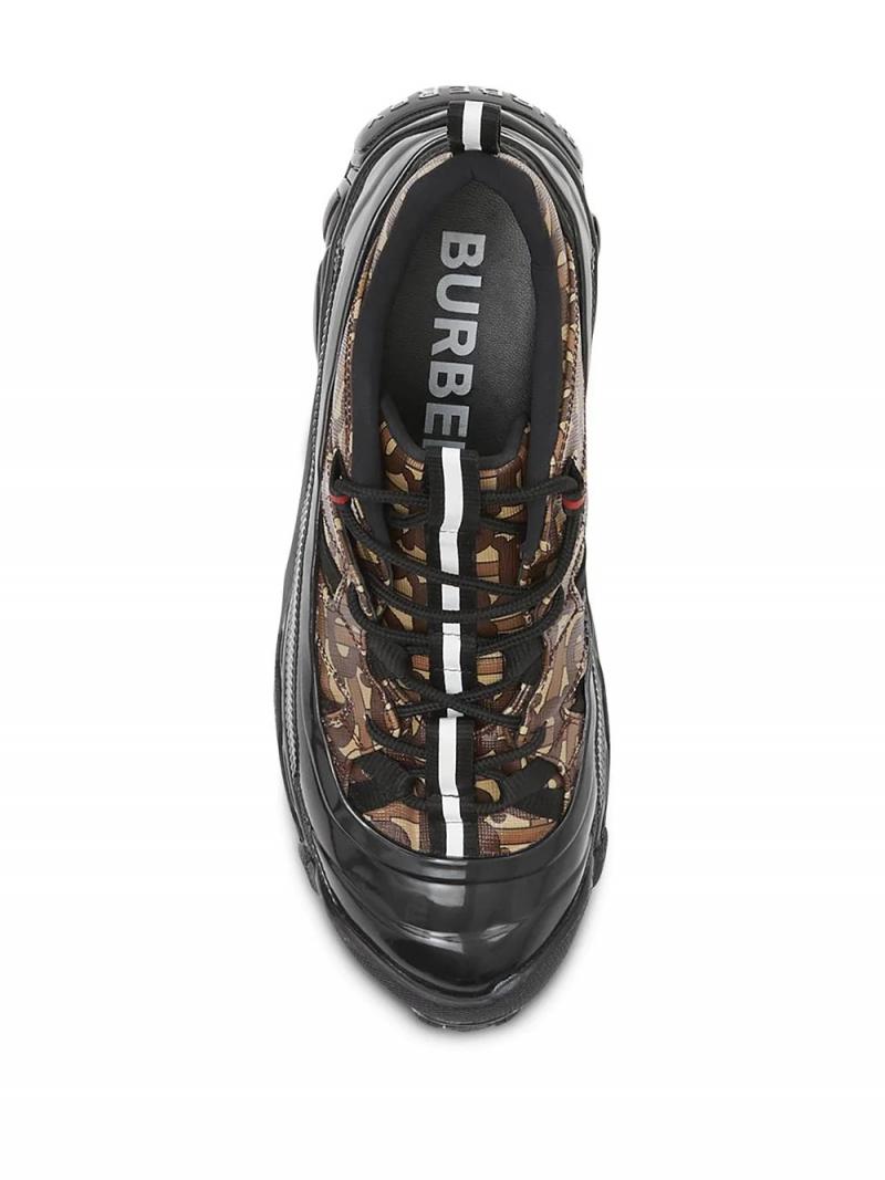 BURBERRY monogram print Arthur sneakers
