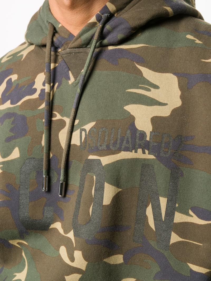 DSQUARED2 Camouflage Icon Hooded Sweatshirt