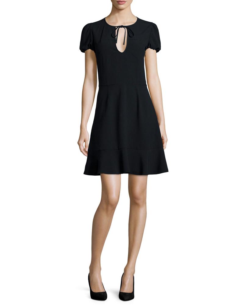 RED VALENTINO Short-Sleeve Fit & Flare Dress
