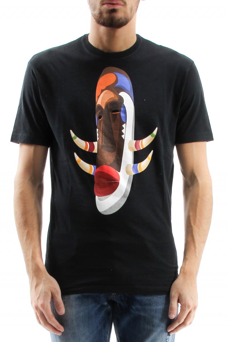 DSQUARED2 T-SHIRT New Loose fit t-shirt with tiki print