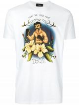 DSQUARED2 boxing print T-shirt